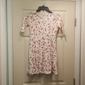 Girls three quarter sleeve dress